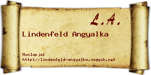 Lindenfeld Angyalka névjegykártya